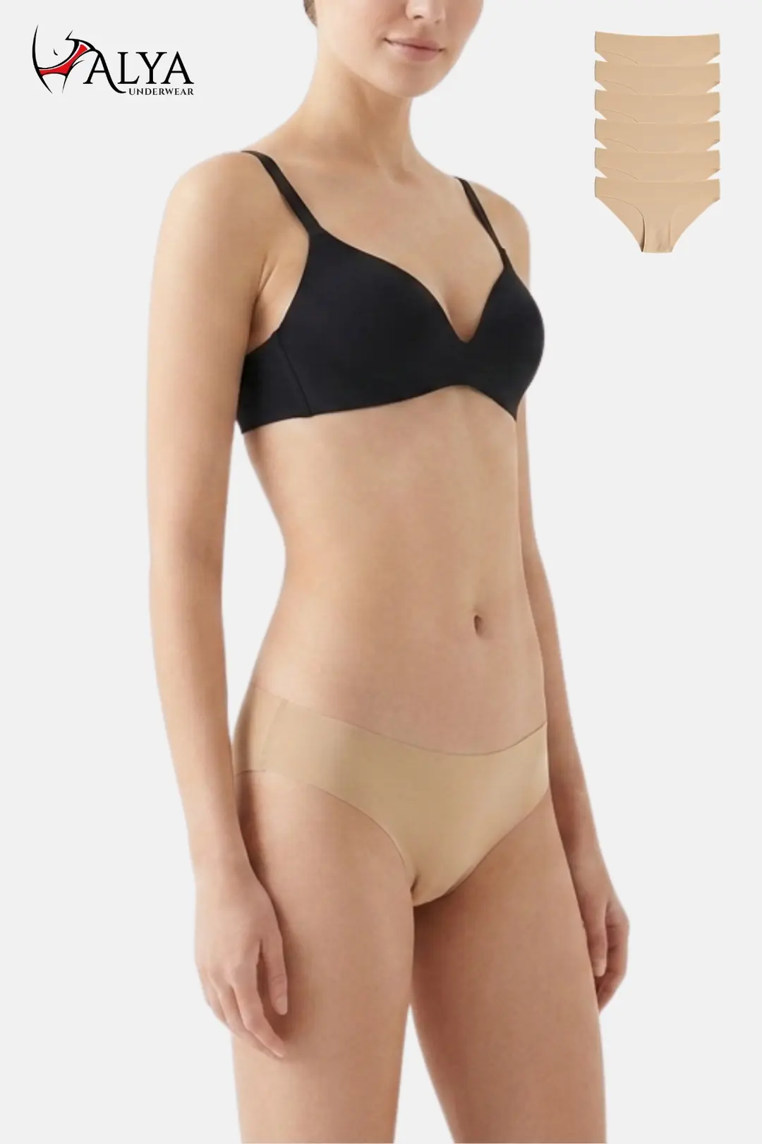 Dikişsiz Lazer Kesim Bikini Külot - 6'lı Paket