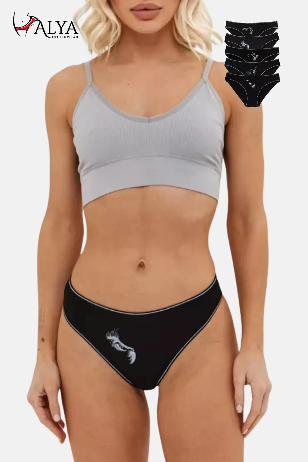 Pamuklu Bikini Kesim Külot - 5'li veya 6'lı Paket