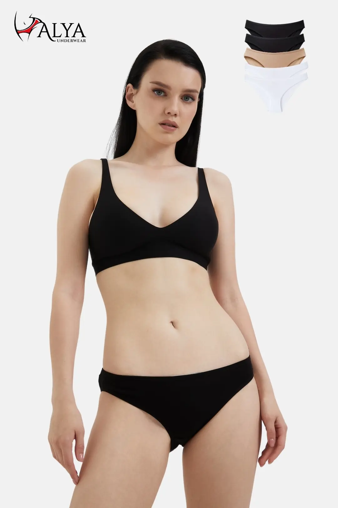 Kedi Baskılı Bikini Külot - 5'li ve 7'li Paket Seçenekleri