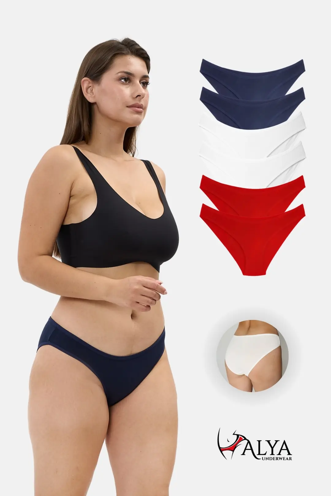 Pamuklu Bikini Kesim Külot - 5'li veya 6'lı Paket