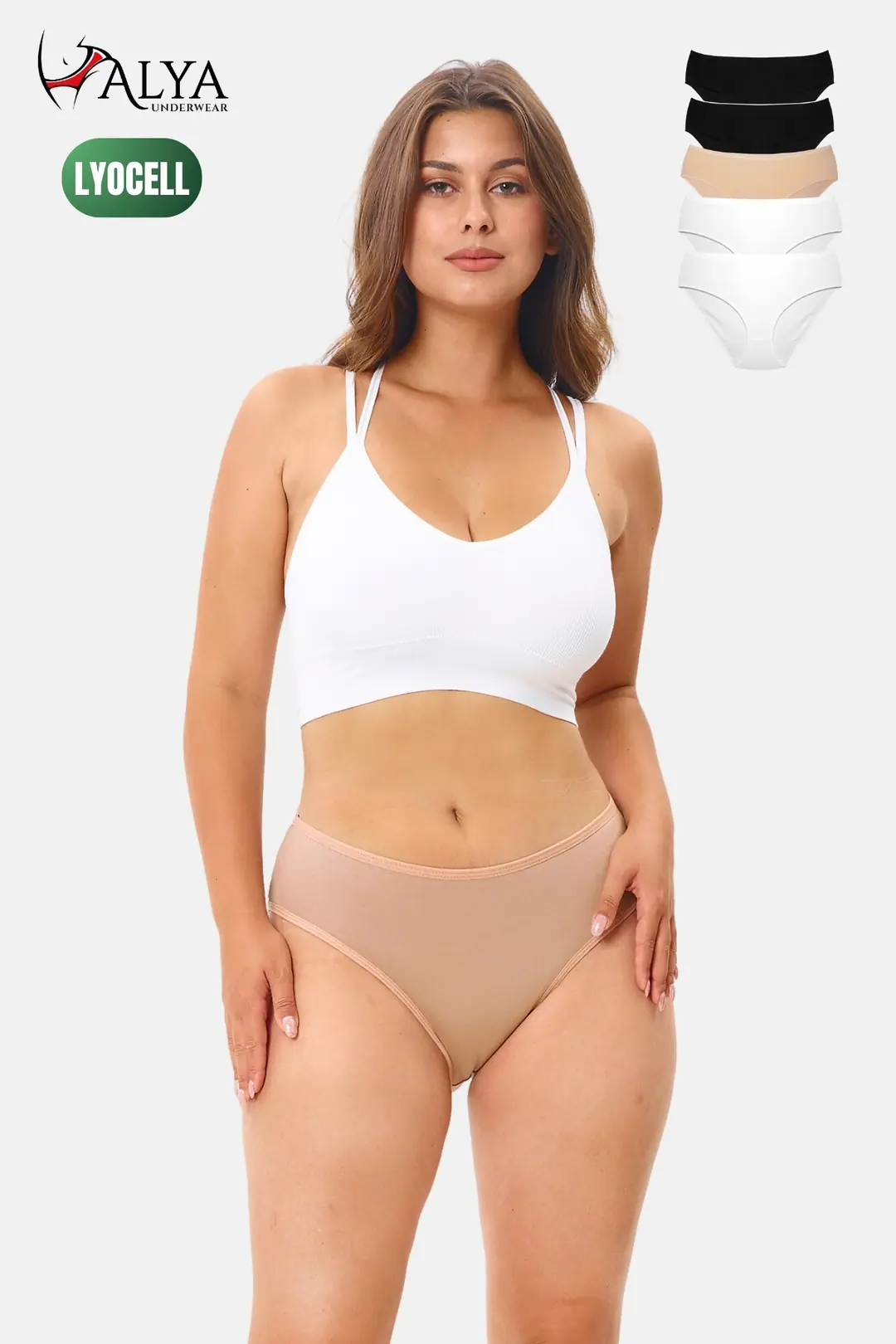 Bato Kesim Lyocell Slip Külot - 5'li Paket