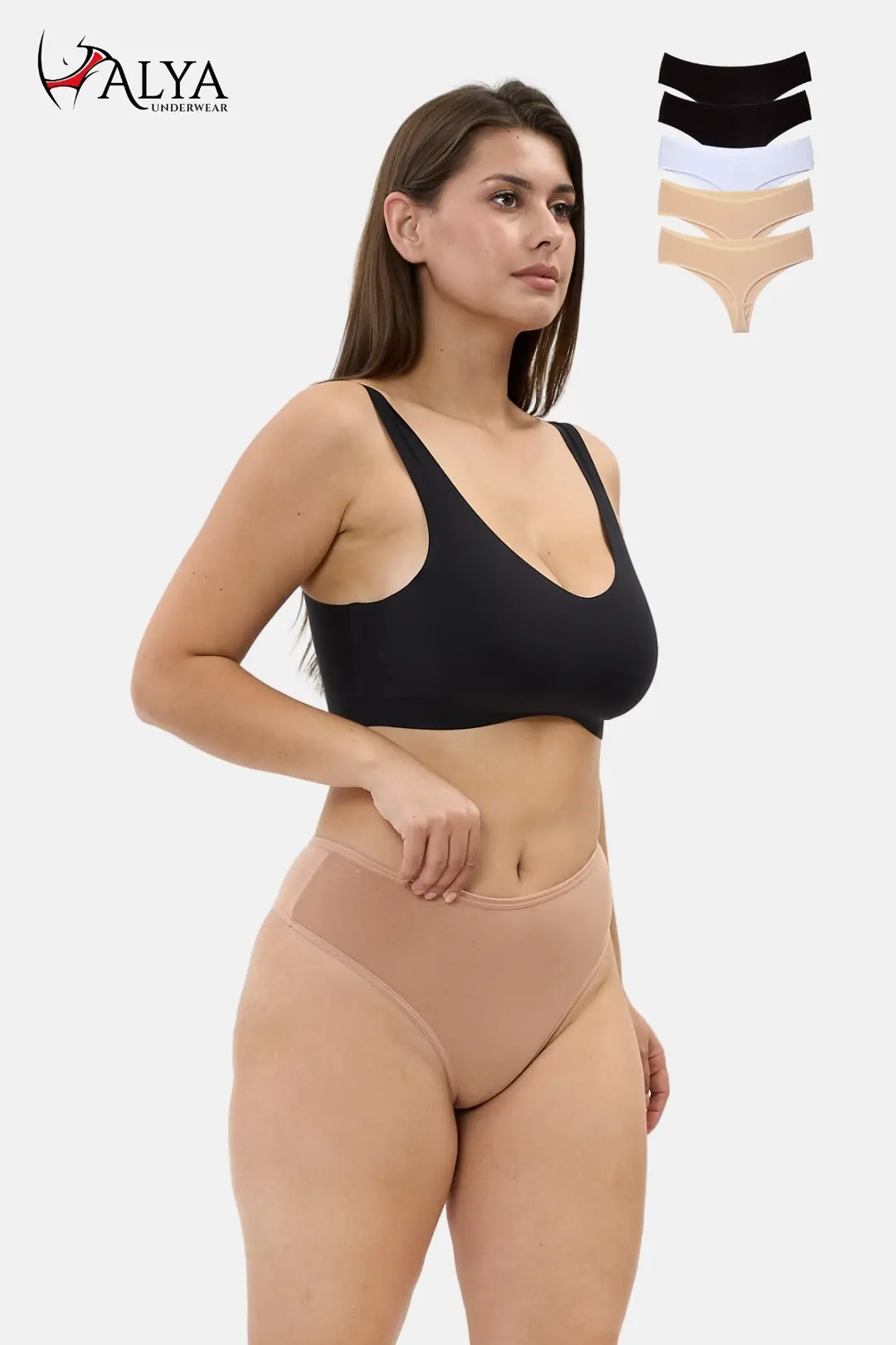 Yüksek Bel Tanga Külot - 5'li Paket
