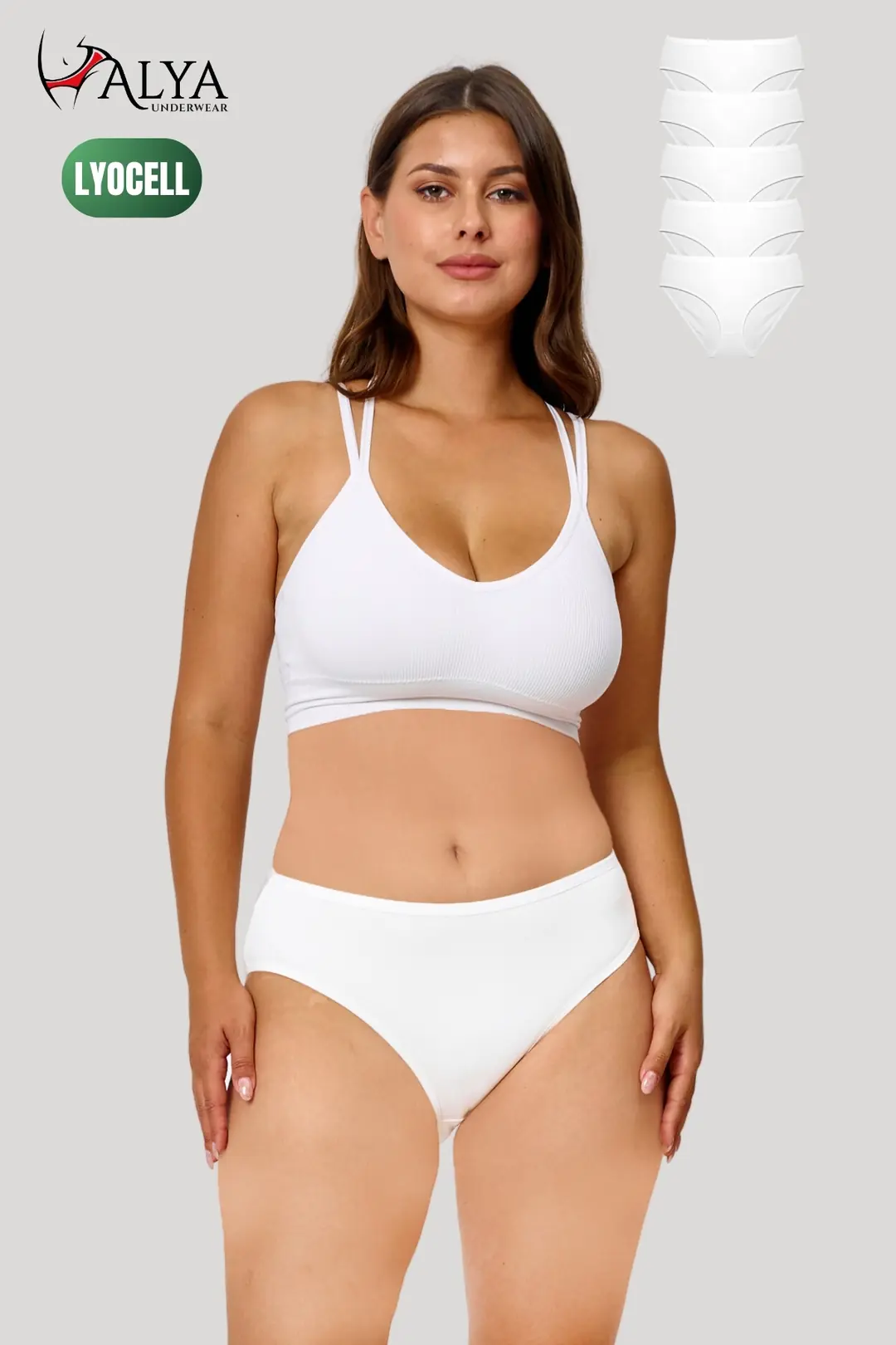 Bato Kesim Lyocell Slip Külot - 5'li Paket
