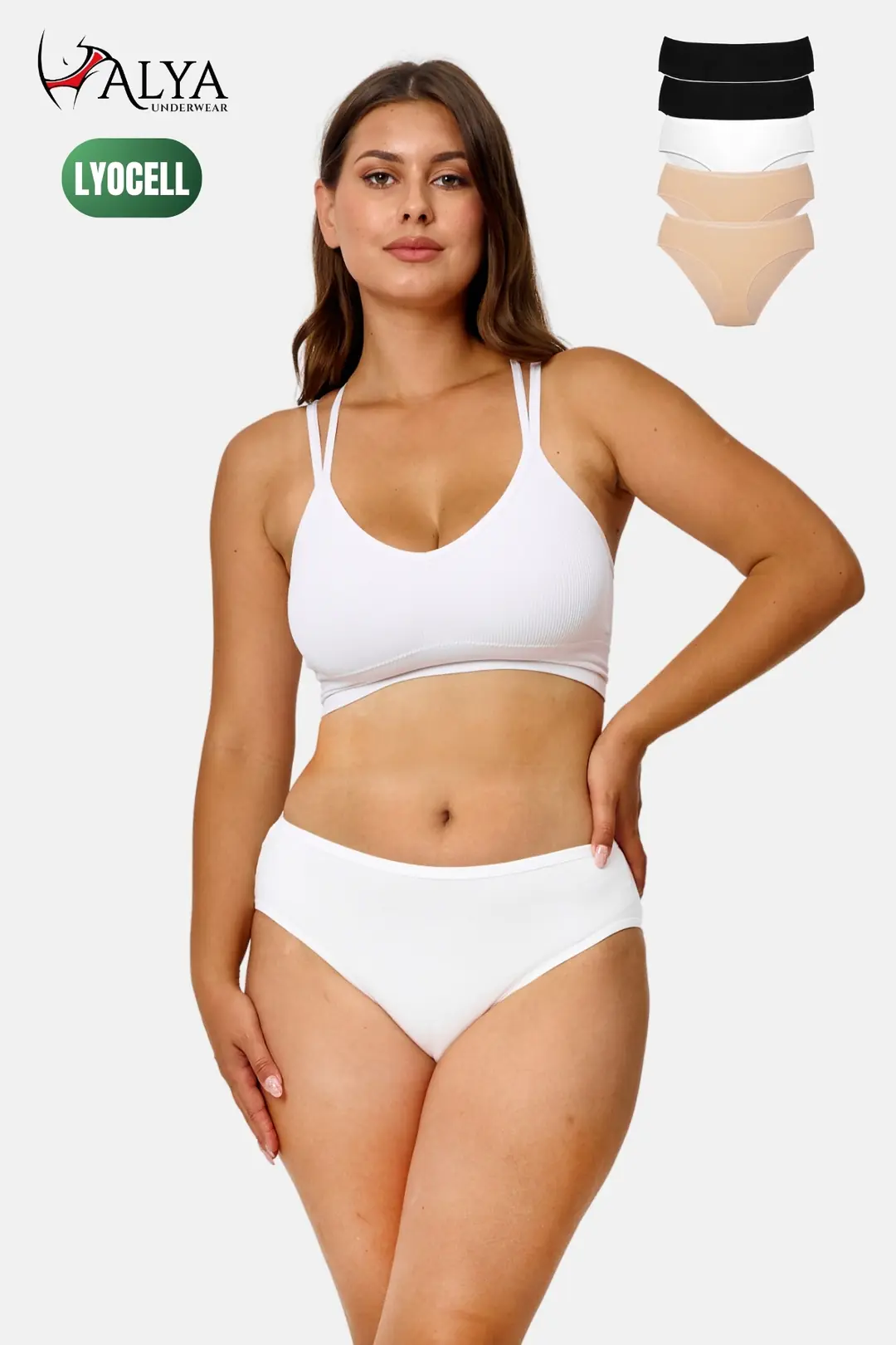 Bato Kesim Lyocell Slip Külot - 5'li Paket