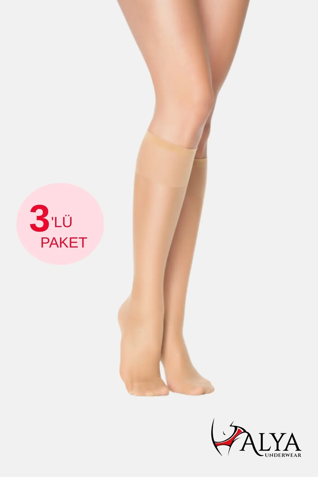 Diz Altı Çorap - 3'lü veya 6'lı Avantaj Paket
