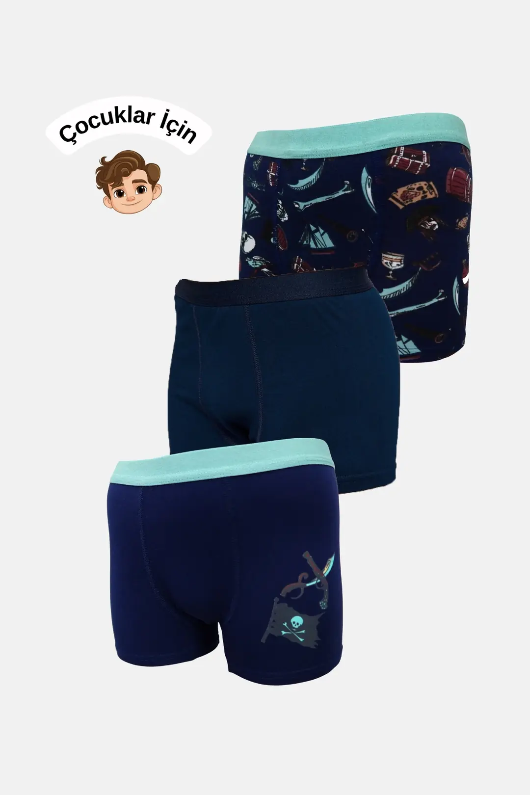Erkek Çocuk Boxer - 3'lü Paket