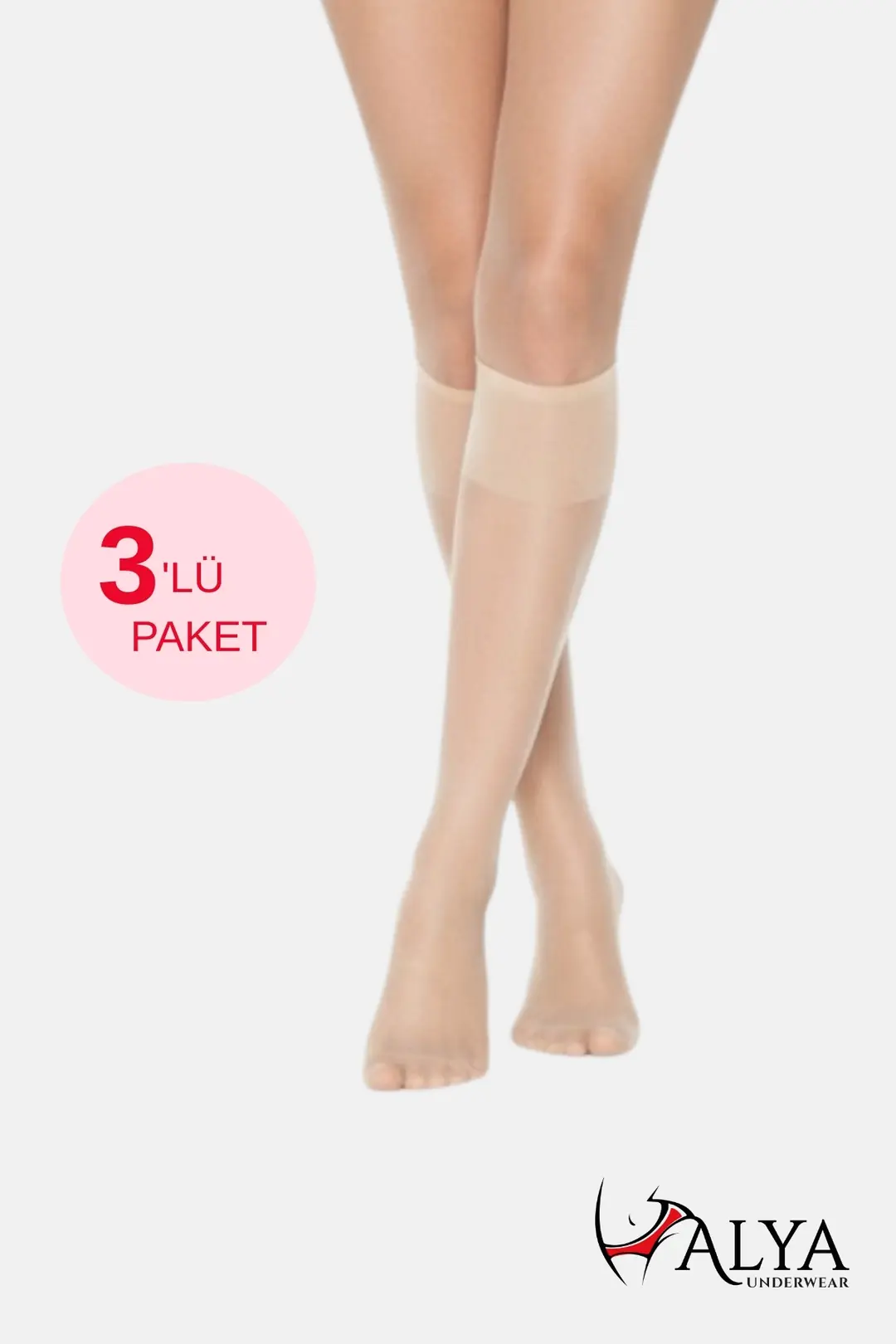 Diz Altı Çorap - 3'lü veya 6'lı Avantaj Paket